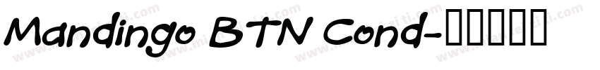 Mandingo BTN Cond字体转换